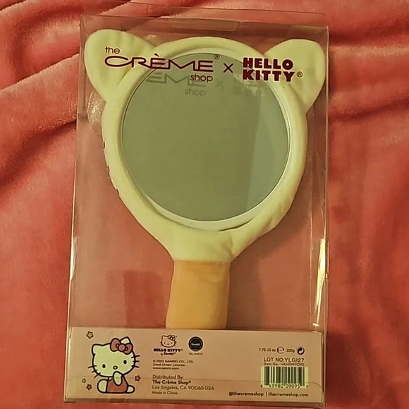 🎉HPx7🎉 the Crème shop x Hello Kitty Plush Portable Mirror - Picture 3 of 4